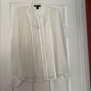 Nine West lace blouse with matching camisole